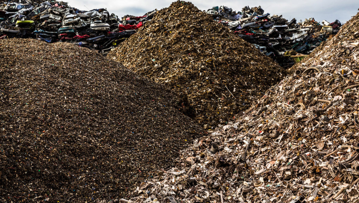 Shredder heavy fraction